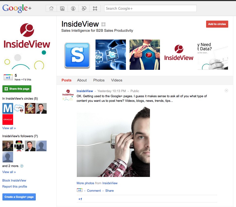 InsideView - Google+ - Sales Intelligence